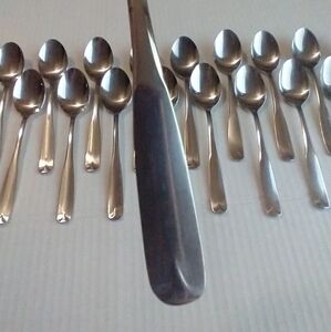 21 vintage northland stainless Korea flatware dinner spoons Post Road